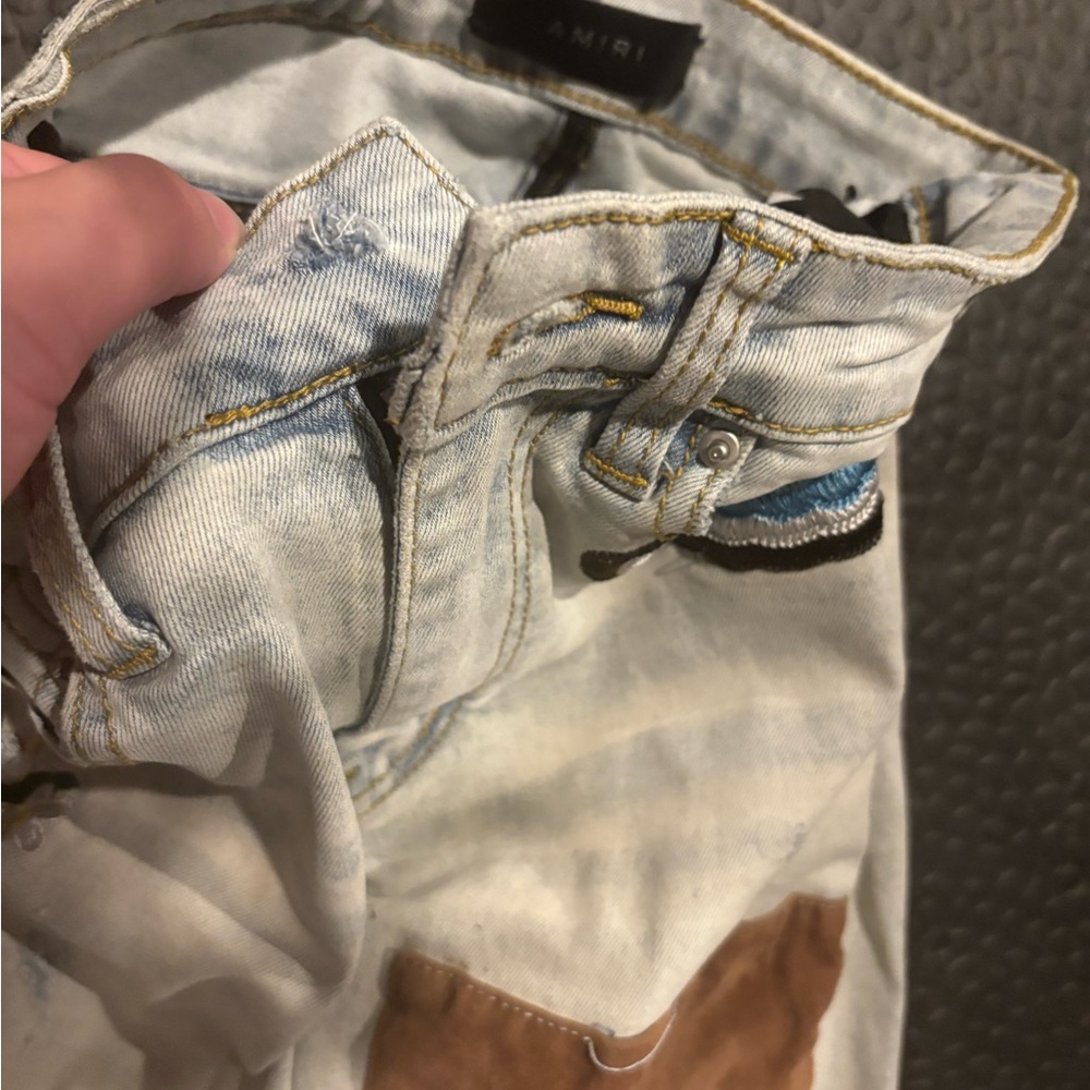 Patchwork Amiri Jeans - image 5